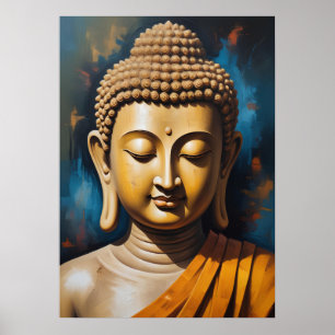 Bouddha Méditorial pacifique   Poster d'art