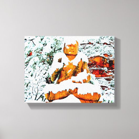 bouddha neige toile enveloppée (Recto)