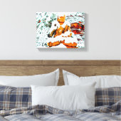 bouddha neige toile enveloppée (Insitu(Chambre))