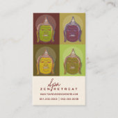 Bouddha Pop Art moderne Zen Spa Retraite Carte de  (Devant)