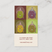 Bouddha Pop Art moderne Zen Spa Retraite Carte de  (Dos)