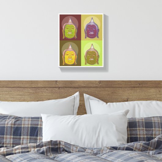 Bouddha Pop Art Retro Moderne Design Toile Envelop (Insitu(Chambre))