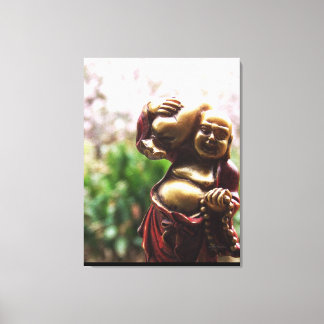 Bouddha portant la charge sur toile