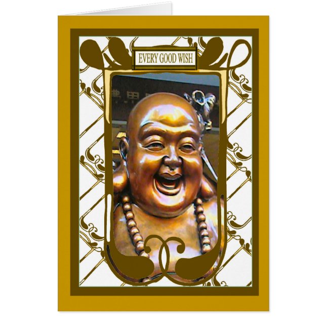 Bouddha riant, chaque bon souhait (Devant)