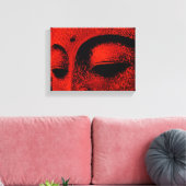 Bouddha Rouge Toile Emballée (Insitu(Salon))