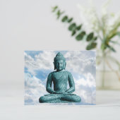 Bouddha seul - Carte postale horizontale (Debout devant)