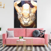 bouddha souriant toile enveloppée (Insitu(Salon))