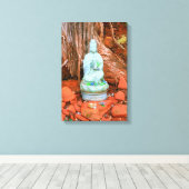 bouddha statue toile enveloppée (Insitu (Plancher de Bois))