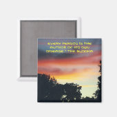 Bouddha : sur la maladie - aimant (Recto/Verso)