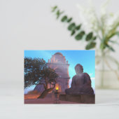 Bouddha Temple Zen Haiku Carte postale (Debout devant)
