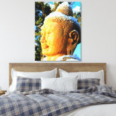 bouddha tête enveloppée toile (Insitu(Chambre))
