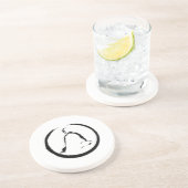 Bouddha zen méditant Dessous de verre de grès (Côté)