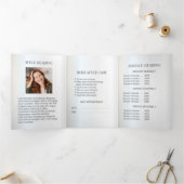 *~* Bouddha Zen Photo Logo QR Trifold Brochure (Intérieur)