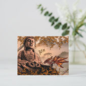 Bouddha Zenement Briefkaart (Staand voorkant)