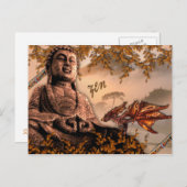 Bouddha Zenement Briefkaart (Voorkant / Achterkant)