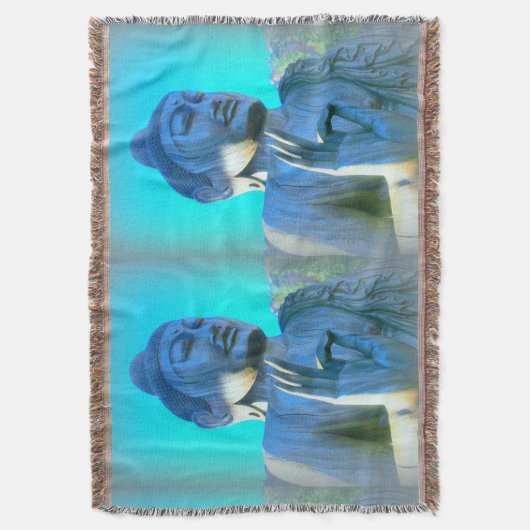 bouddhas bleu jeter la couverture (devant Vertical)