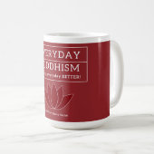Bouddhisme quotidien café Mug (Devant droit)