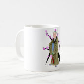 Bouddhiste moine café Mug (Devant gauche)