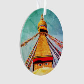 Boudhanath Stupa, Bouddha Eyes, Himalaya, Népal (devant)