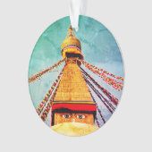 Boudhanath Stupa, Bouddha Eyes, Himalaya, Népal (devant)