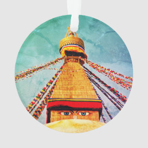 Boudhanath Stupa, Buddha Eyes, Himalaya, Nepal Ornament