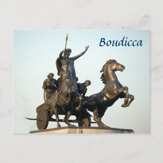 Boudicca-beeld in London souvenir foto Briefkaart (Voorkant)