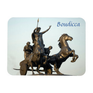Boudicca-beeld in London souvenir foto Magneet