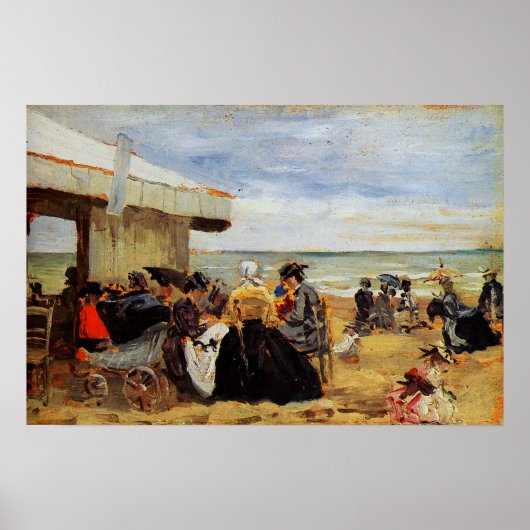 Boudin - Beach Scene Poster (Voorkant)