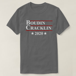 Boudin Cracklin 2020 Fun Louisiana Cajun Verkiezin T-shirt