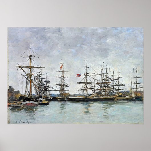 Boudin - Deauville 1880 Poster (Voorkant)