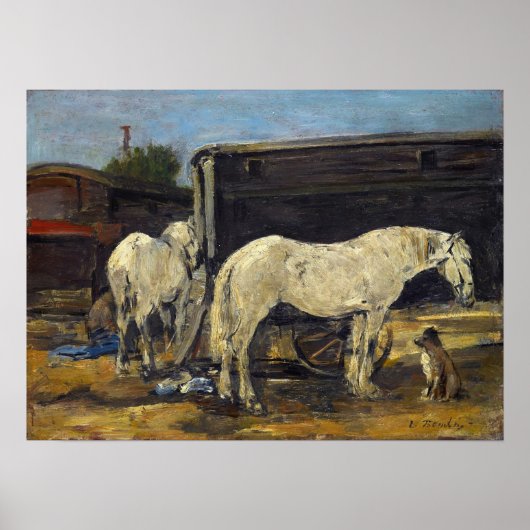 " boudin " - vervoer van nomaden 1885 poster (Voorkant)