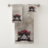 Boudoir | Bladerdak Sjaal Oude Victoriaanse Poster Bad Handdoek (Insitu)