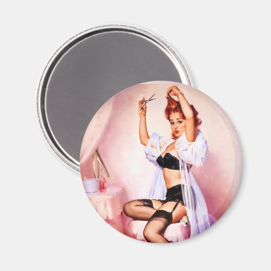 Boudoir pin-up magneet (Voorkant / Achterkant)