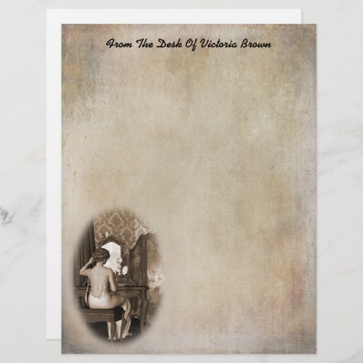 Boudoir Reflection Writing Paper (Voorkant / Achterkant)