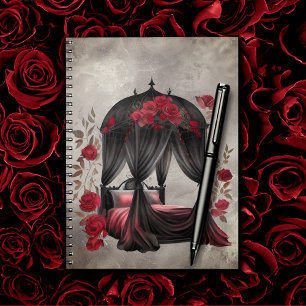 Boudoir   Sjaal luifel Oude Antieke Posters bed Notitieboek