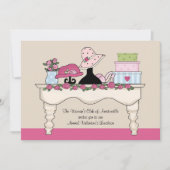 Boudoir Table Luncheon Uitnodiging (Voorkant)