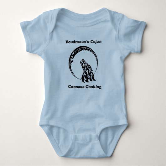 Boudreaux's Cajun Coonass Cooking Baby Creeper Romper (Voorkant)
