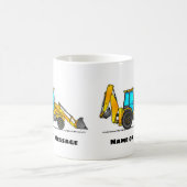 Boue à dos, Boue d'excavateur, Mug à thème de cons (Centre)