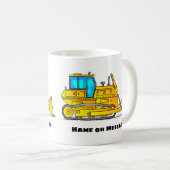 Boue Bulldozer, Mugs Excavateur, Thème de construc (Devant droit)