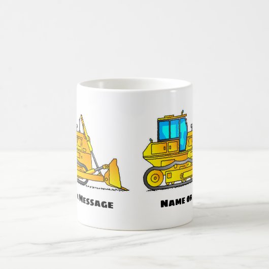 Boue Bulldozer, Mugs Excavateur, Thème de construc (Centre)