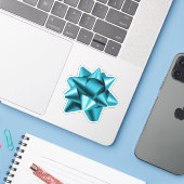 Boue cadeau | Sticker | Tailles diverses | TURQUOI (Ordinateur portable avec iPhone)