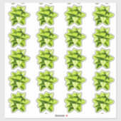 Boue cadeau | Stickers | 20 par feuille | Lime (Feuille)