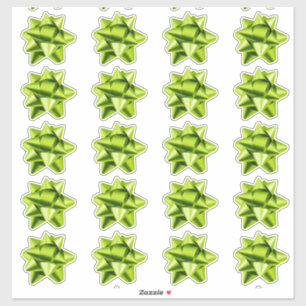 Boue cadeau   Stickers   20 par feuille   Lime