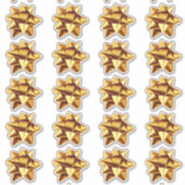 Boue cadeau | Stickers | 20 par feuille | Or (Devant)