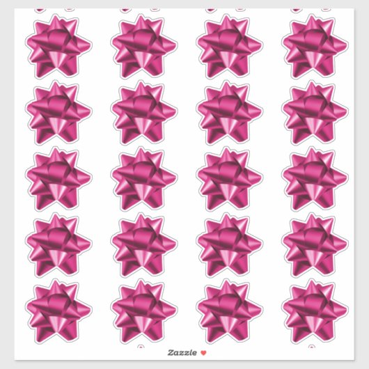 Boue cadeau | Stickers | 20 par feuille | Rose (Feuille)