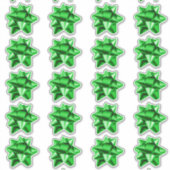 Boue cadeau | Stickers | 20 par feuille | Vert (Devant)