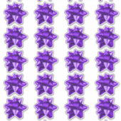 Boue cadeau | Stickers | 20 par feuille | Violet (Devant)