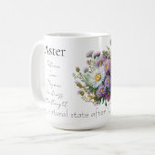 Boue de fleur de naissance septembre Mug (Devant gauche)