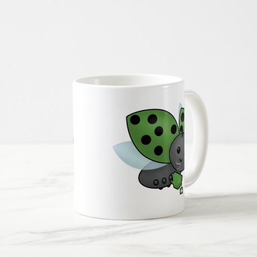Boue de thé Ladybug café Mug (Devant droit)