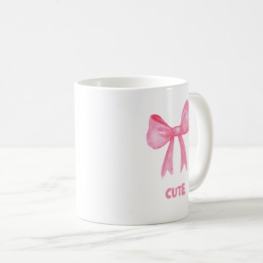 Boue rose "mignonne" Mug esthétique (Devant droit)